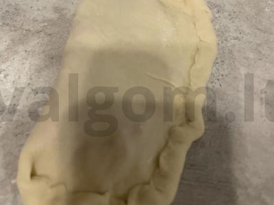 Čeburekai su maltos mėsos mišiniu Žingsnis 9