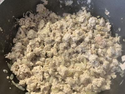 Makaronai su malta vištiena Žingsnis 2