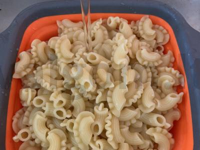 Makaronai su malta vištiena Žingsnis 4