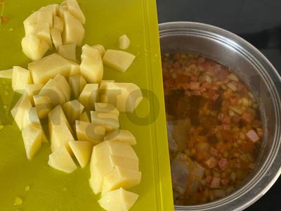 Mėsos mišrainė be ingredientų kepimo aliejuje Žingsnis 7