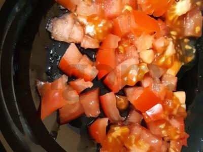 Pomidorų omletas Žingsnis 3