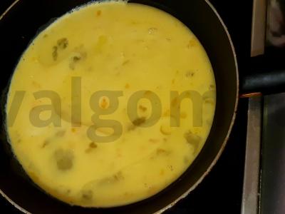 Pomidorų omletas Žingsnis 4