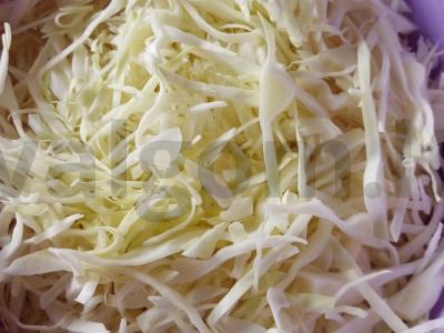 Namų gamybos rauginti kopūstai užkandžiui Žingsnis 1