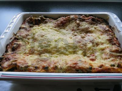 Lazanija su cukinijomis pagrindine nuotrauka