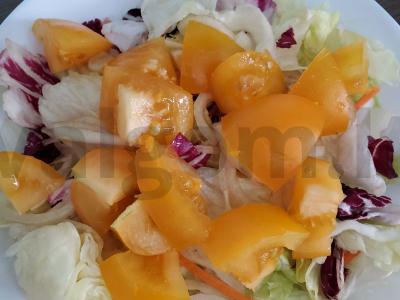 Dietinės Cezario salotos. Žingsnis 4