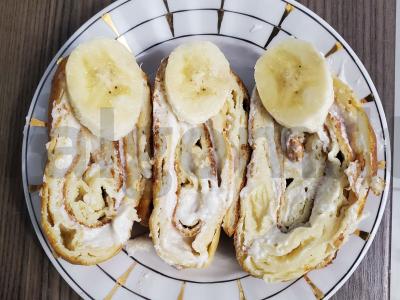 Sūrio ir bananų suktinukas pagrindine nuotrauka