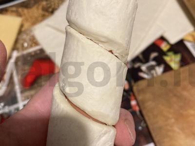 Dešrelės tešloje su sūriu Žingsnis 7