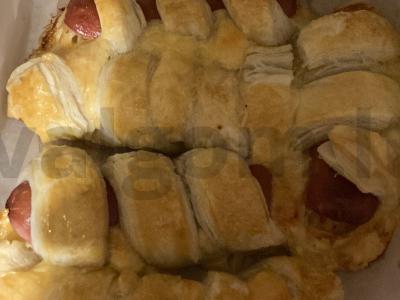 Dešrelės tešloje su sūriu Žingsnis 11