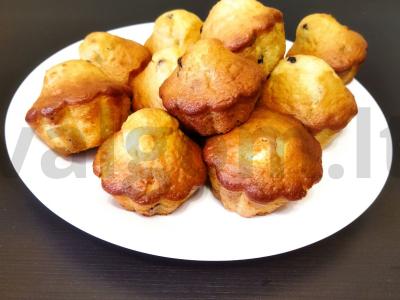 Mini keksiukai su sultenėmis Žingsnis 6