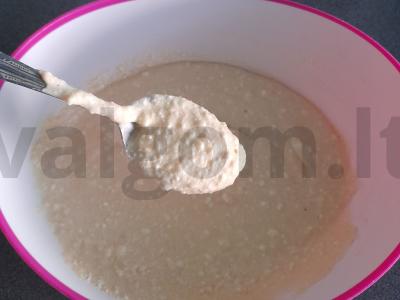 Varškės keksiukai mikrobangų krosnelėje Žingsnis 2