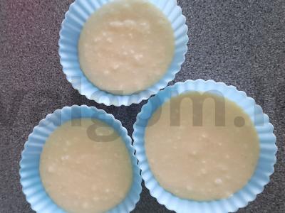 Varškės keksiukai mikrobangų krosnelėje Žingsnis 3