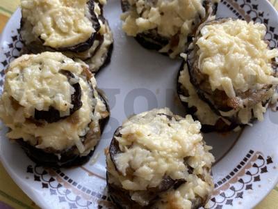 Baklažanai su sūriu ir česnakais Žingsnis 4