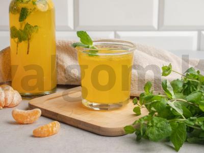Mandarinų mėtų limonadas Žingsnis 4