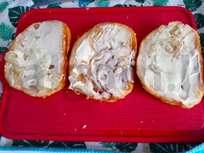 Svogūnų kruopos su grietinėlės sūriu Žingsnis 3