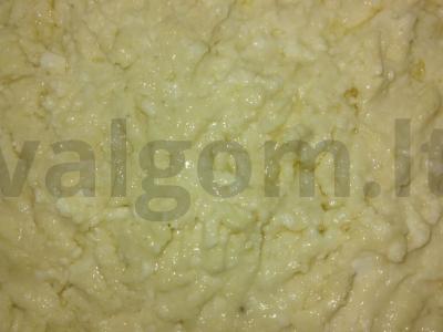 Varškės vafliai su aguonomis Žingsnis 1