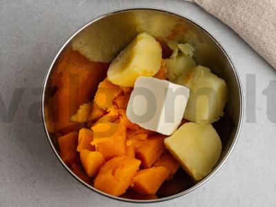 Saldžiųjų bulvių košė su bulvėmis Žingsnis 2