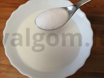 Naminis pieno kepinys Žingsnis 2
