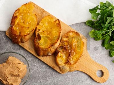 Brusketos su žąsų paštetu ir mandarinų džemu Žingsnis 3