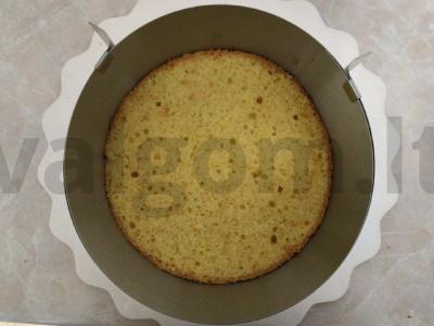 Įvairiaspalvis želė tortas ant "Broken Glass" biskvito Žingsnis 3