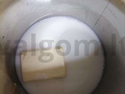 Oro sūrio gougères ant choux tešlos Žingsnis 3