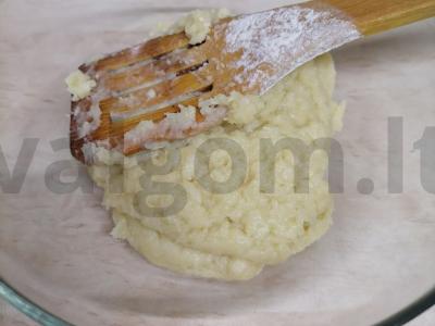 Oro sūrio gougères ant choux tešlos Žingsnis 6