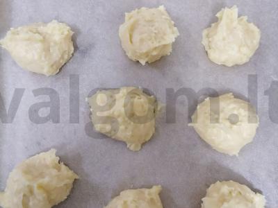 Oro sūrio gougères ant choux tešlos Žingsnis 9