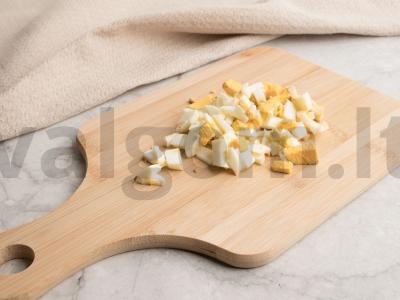 Kotletai, įdaryti kiaušiniais Žingsnis 2