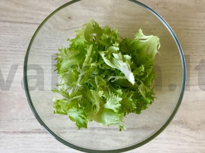 Daržovių salotos su vyšniomis Žingsnis 3