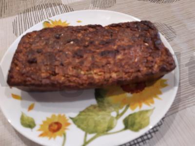Skanus avižų ir bananų keksas su pienu pagrindine nuotrauka