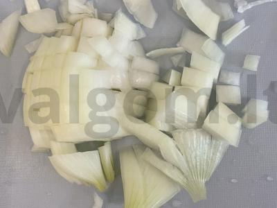 Kalakutienos kepenėlės su grietine Žingsnis 1