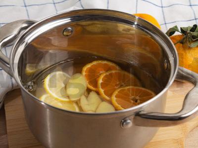 Gėrimas su mandarinais ir imbieru Žingsnis 2