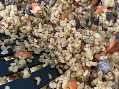 Bulgur su kepenėlėmis ir daržovėmis Žingsnis 11