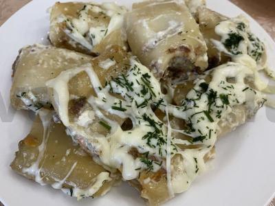 Cannelloni su malta mėsa orkaitėje pagrindine nuotrauka