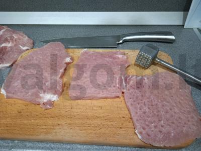Mėsos suktinukai su varškės ir grybų įdaru Žingsnis 1