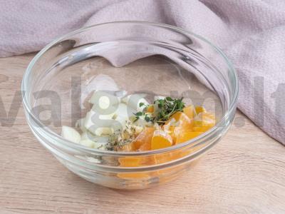 Vištienos kukuliai su mandarinų ir šviežių čiobrelių marinatu Žingsnis 2