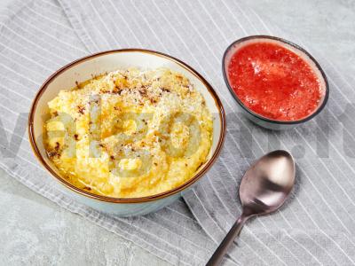 Kukurūzų košė su braškėmis ir klevų sirupu Žingsnis 3