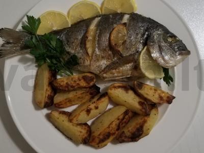 Aromatinga kepta dorada su žolelėmis ir citrina pagrindine nuotrauka