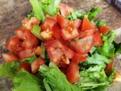 Sultingos salotos su rūkyta vištiena Žingsnis 3