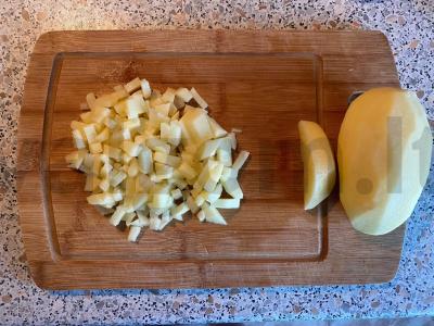 Dietinis daržovių troškinys Žingsnis 1