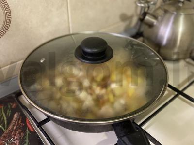 Vištienos troškinys su daržovėmis prieskoniuose Žingsnis 7