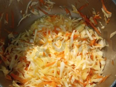 "Kopūstų ugnies" salotos. Žingsnis 3