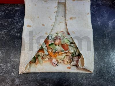 Skanus naminis šašarma su vištiena Žingsnis 4