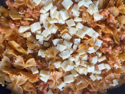Farfalle a la bolognese. Žingsnis 4