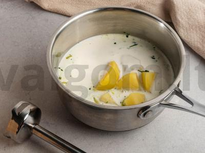 Šaldyta špinatų tyrės sriuba Žingsnis 4