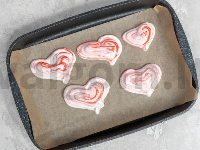 Meringue širdelės Žingsnis 2