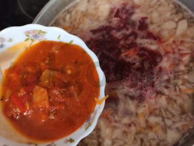 Vegetariška burokėlių sriuba "Sveikata" Žingsnis 9