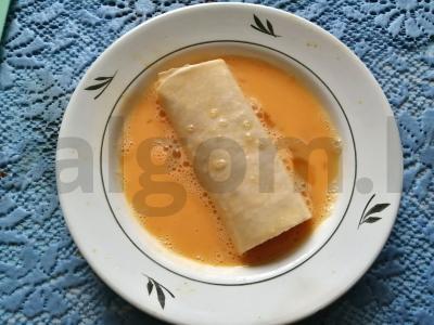 Greitas pitos štrudelis su karamelizuotais obuoliais Žingsnis 5