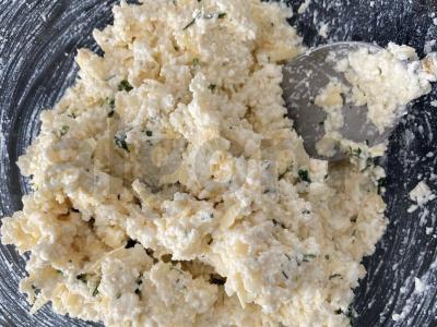 Sūrio ir varškės plokštainis. Žingsnis 4