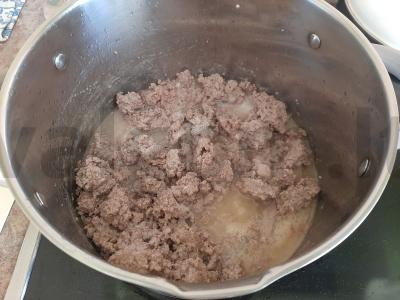 Bulvių troškinys su malta mėsa Žingsnis 2