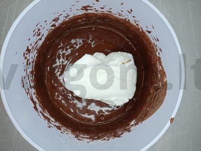 Šokoladiniai keksiukai su aviečių įdaru Žingsnis 4